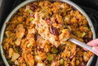 Effortless Air Fryer Apple Pecan Stuffing