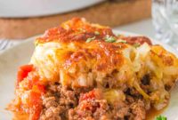 Crispy Air Fryer Taco Tater Tot Bake