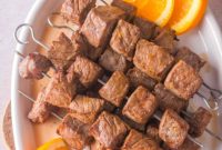 The Ultimate Sweet and Savory Air Fryer Orange Beef Skewers