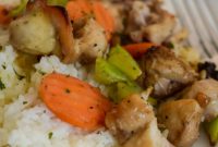 Golden Glaze Air Fryer Chicken and Vegetables