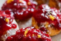 Air Fryer Cranberry Cinnamon Swirls with Zesty Glaze