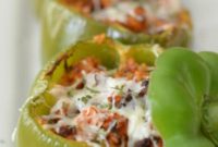 Crispy Gluten-Free Air Fryer Stuffed Peppers
