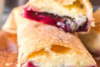 Crispy Air Fryer Cheesecake Chimichangas