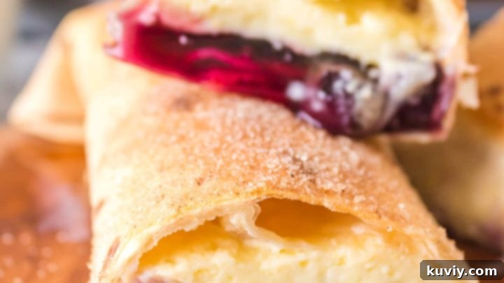 Air Fryer Cheesecake Chimichangas