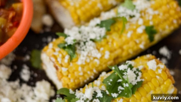 Air Fryer Mexican Street Corn (Just 10 Minutes!)
