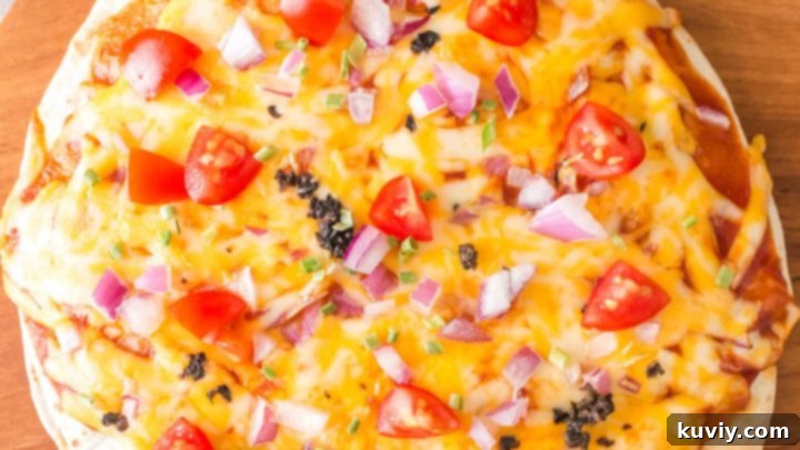 Air Fryer Mexican Pizza