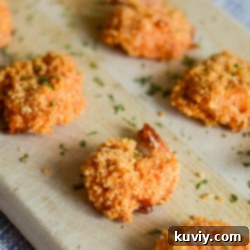 Air Fryer Buffalo Shrimp with a crispy coating