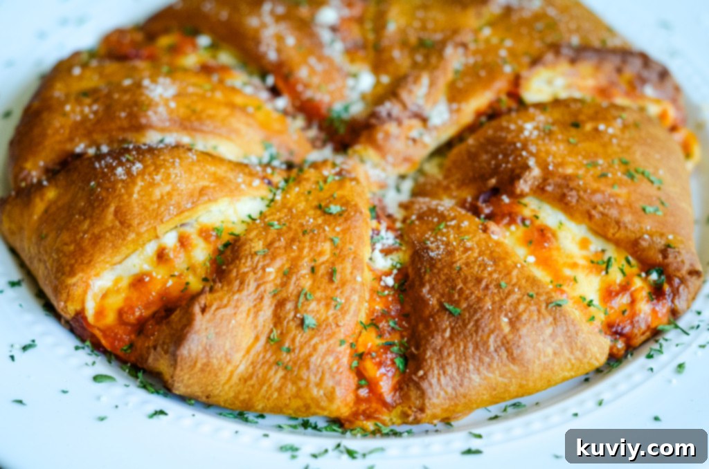 Leftover slices of air fryer pizza ring in an airtight container for storage