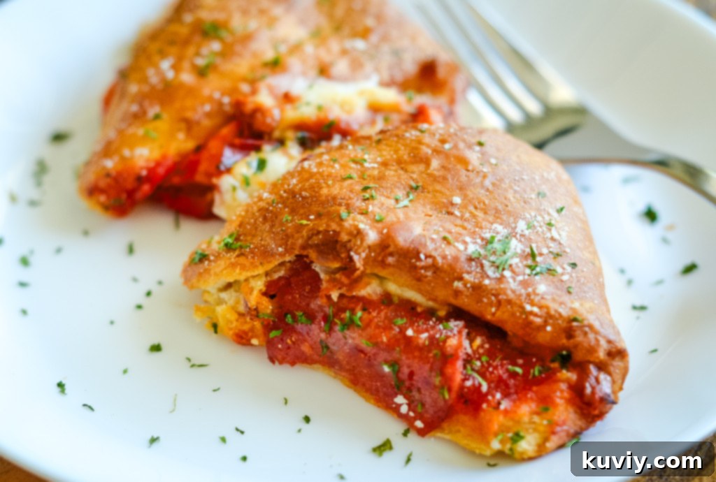 Served slices of air fryer pizza ring with garnish