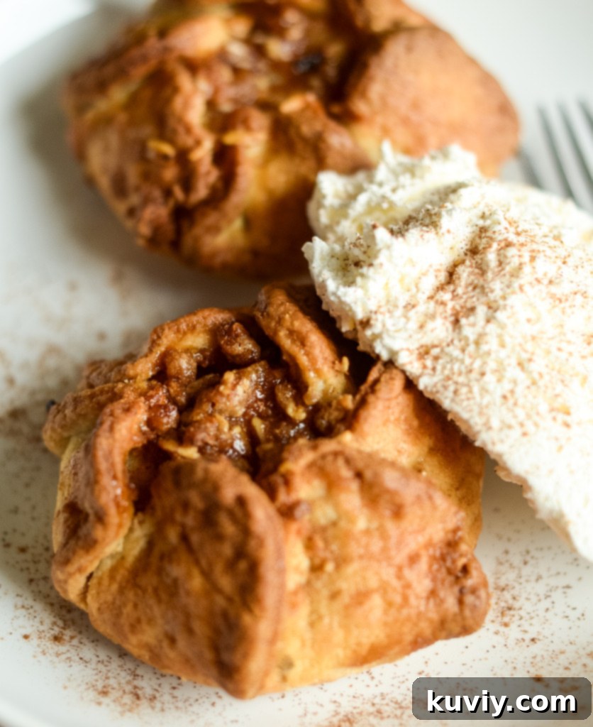 Air Fryer Apple Blossoms, a delicious and easy frozen dessert option from Trader Joe's