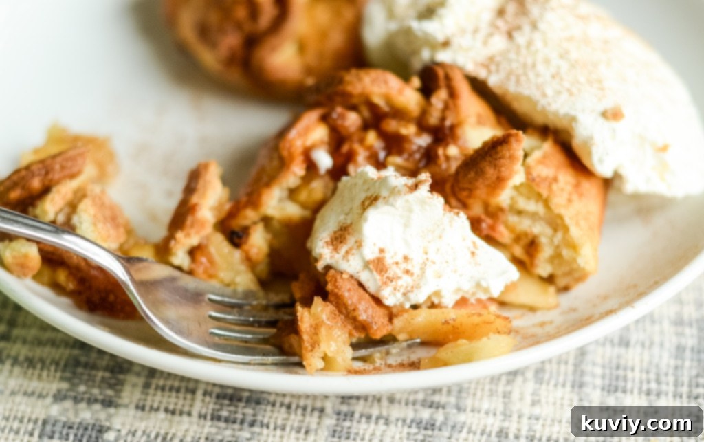 A package of frozen apple blossoms in a shopping cart, highlighting the convenience of this dessert