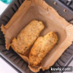 Crispy Air Fryer Shake and Bake Chicken Gluten-Free Option 11 Gluten-Free Air Fryer Shake and Bake Chicken cooked to golden perfection.