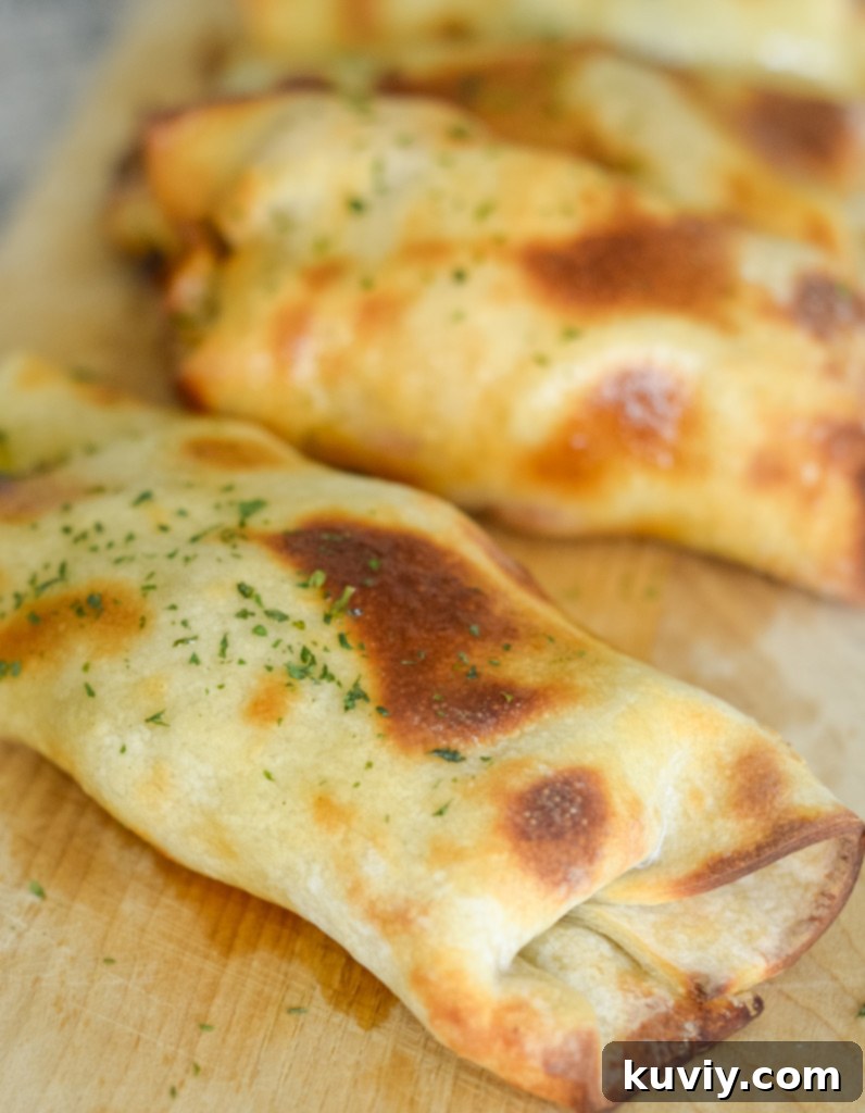 Air frying egg rolls