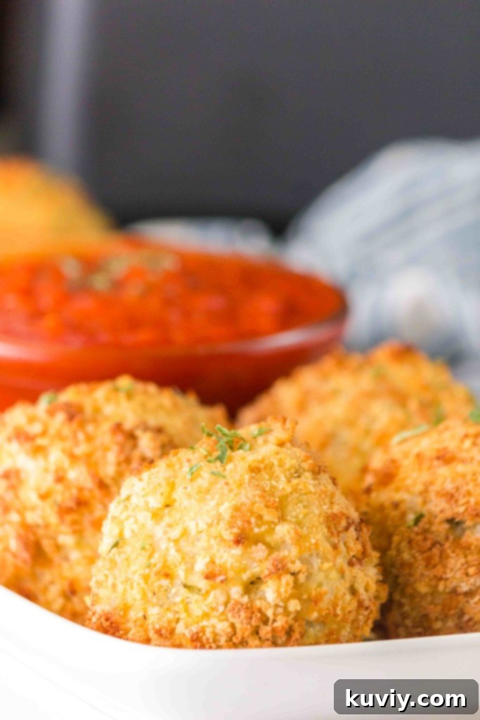 Golden Gluten-Free Arancini: Air-Fried Perfection 2 gluten free air fryer arancini