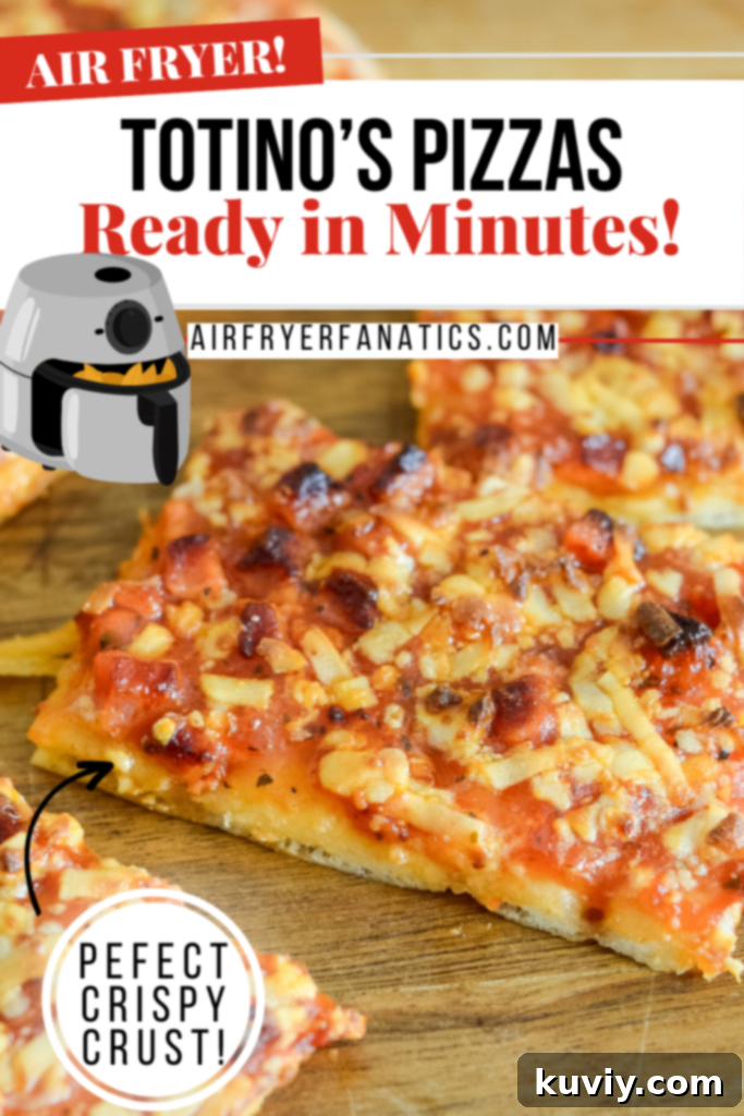 Delicious Air Fryer Totino's Pizza, sliced and ready to eat