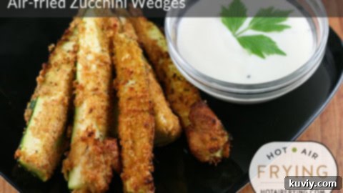 Air-fried Zucchini Wedges