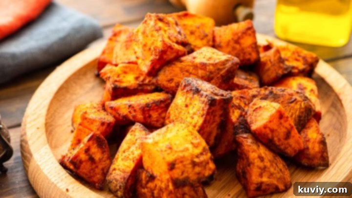 Roasted Air Fryer Sweet Potatoes
