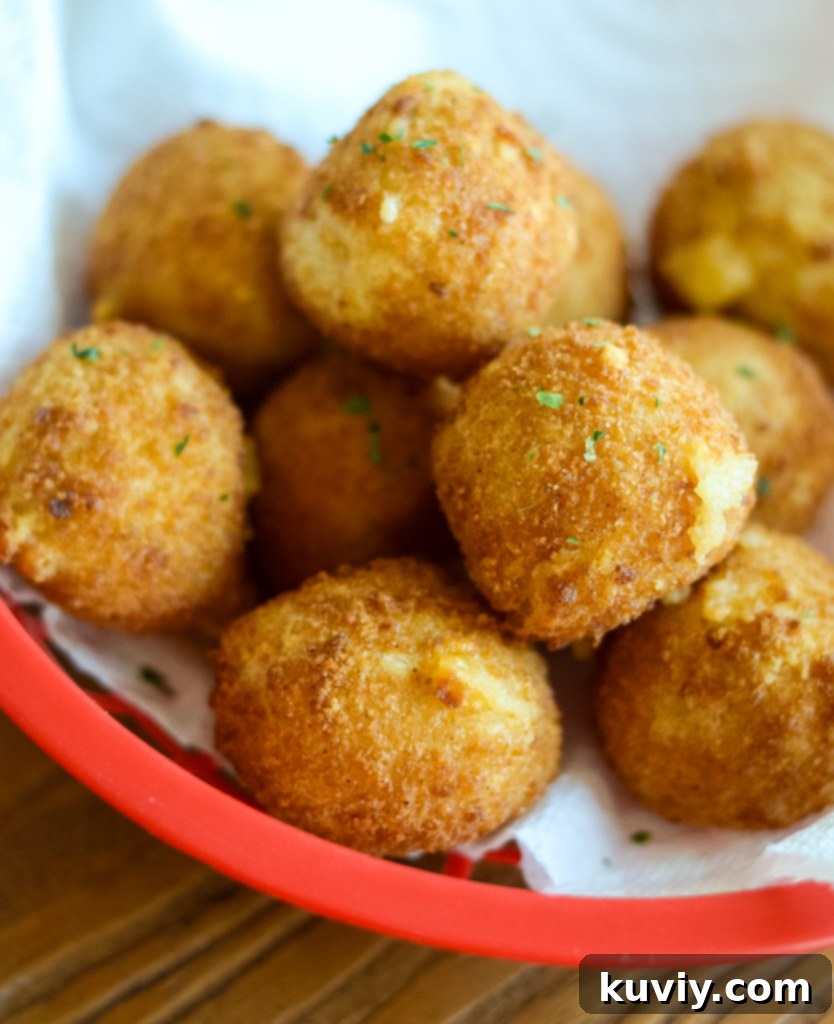 Crispy Air Fryer Frozen Mac and Cheese Bites 2 Crispy Air Fryer Mac and Cheese Bites from Trader Joe's