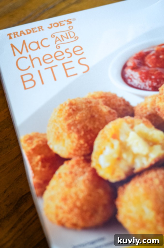 Crispy Air Fryer Frozen Mac and Cheese Bites 3 Trader Joe's Mac and Cheese Bites for Air Fryer
