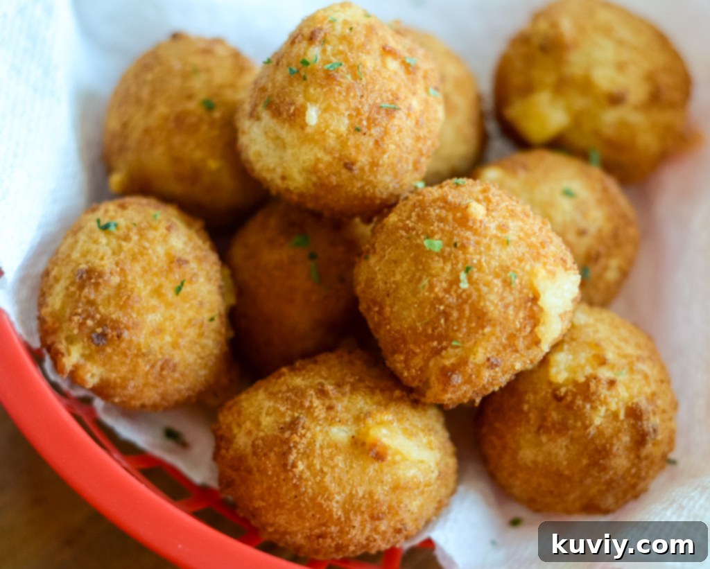 Crispy Air Fryer Frozen Mac and Cheese Bites 5 Golden brown air fried mac and cheese bites