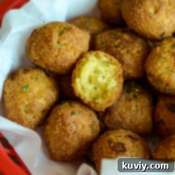 Air Fryer Frozen Hush Puppies - A delicious and quick side dish ready in 15 minutes.