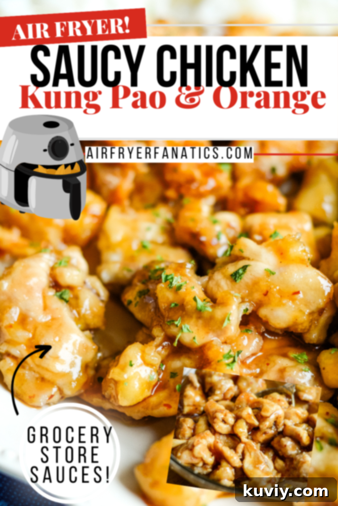 air fryer chicken with store-bought sauces