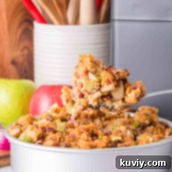 Air Fryer Apple Pecan Stuffing recipe image