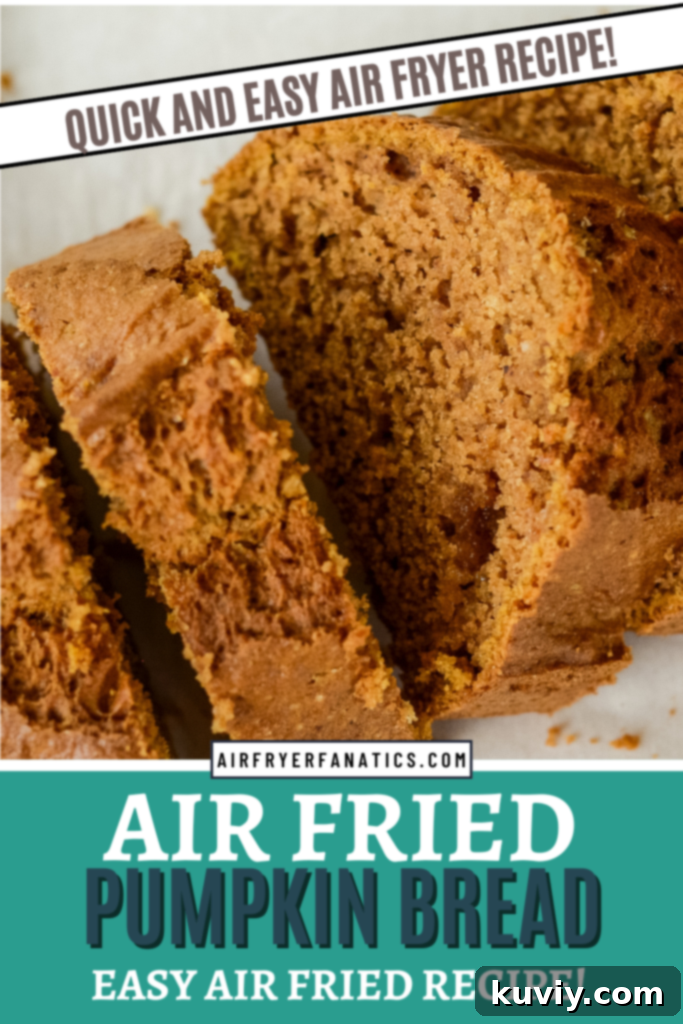 air fried pumpkin bread slice
