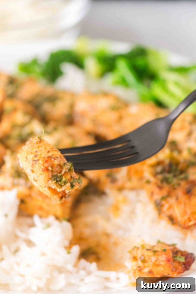 air fryer garlic butter chicken skewers