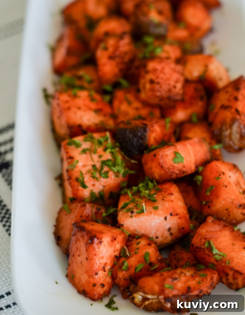 air fryer salmon bites