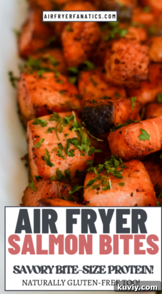 air fryer salmon bites