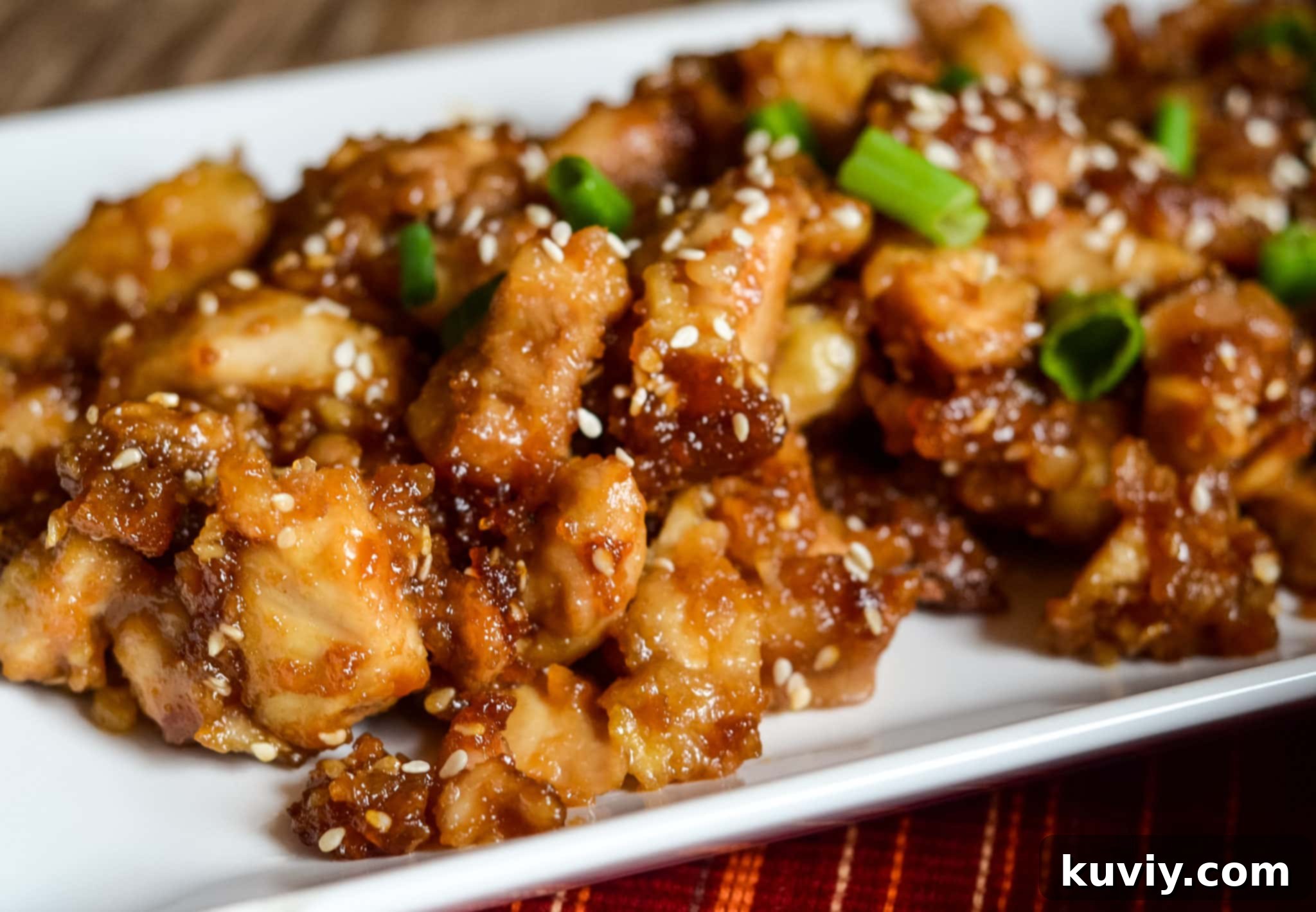 Diced Chicken Thighs Ready for Air Frying
