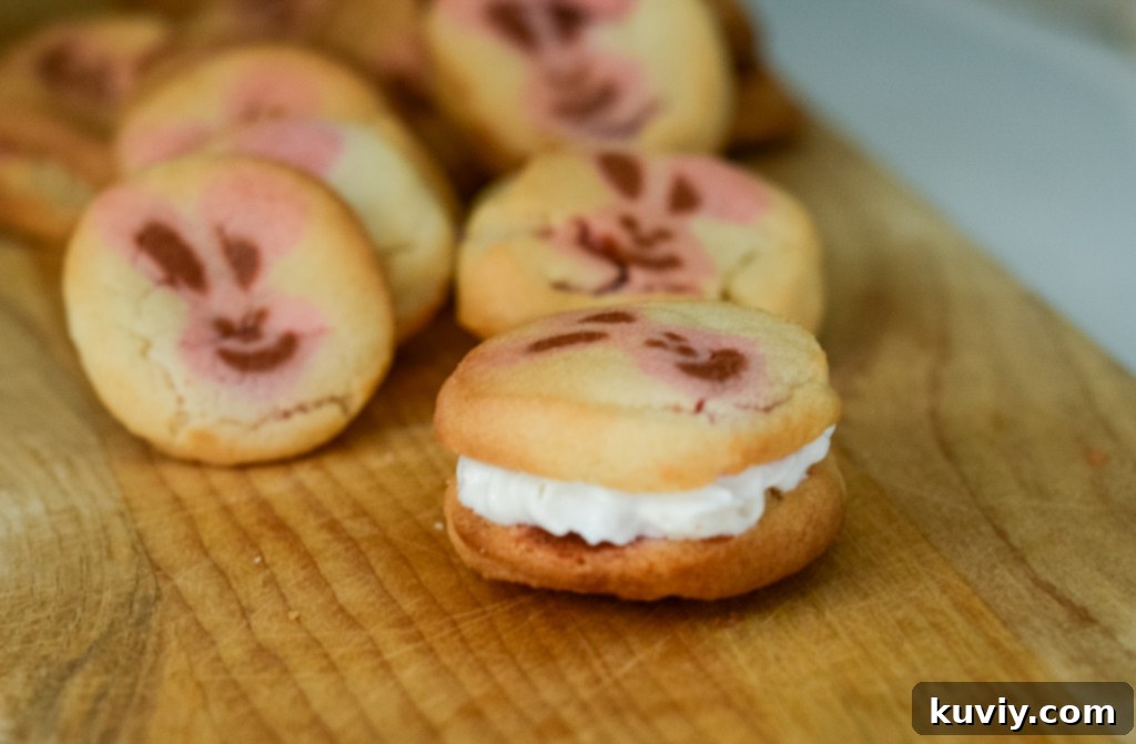 Pillsbury sugar cookie sandwich with whipped cream, made in air fryer