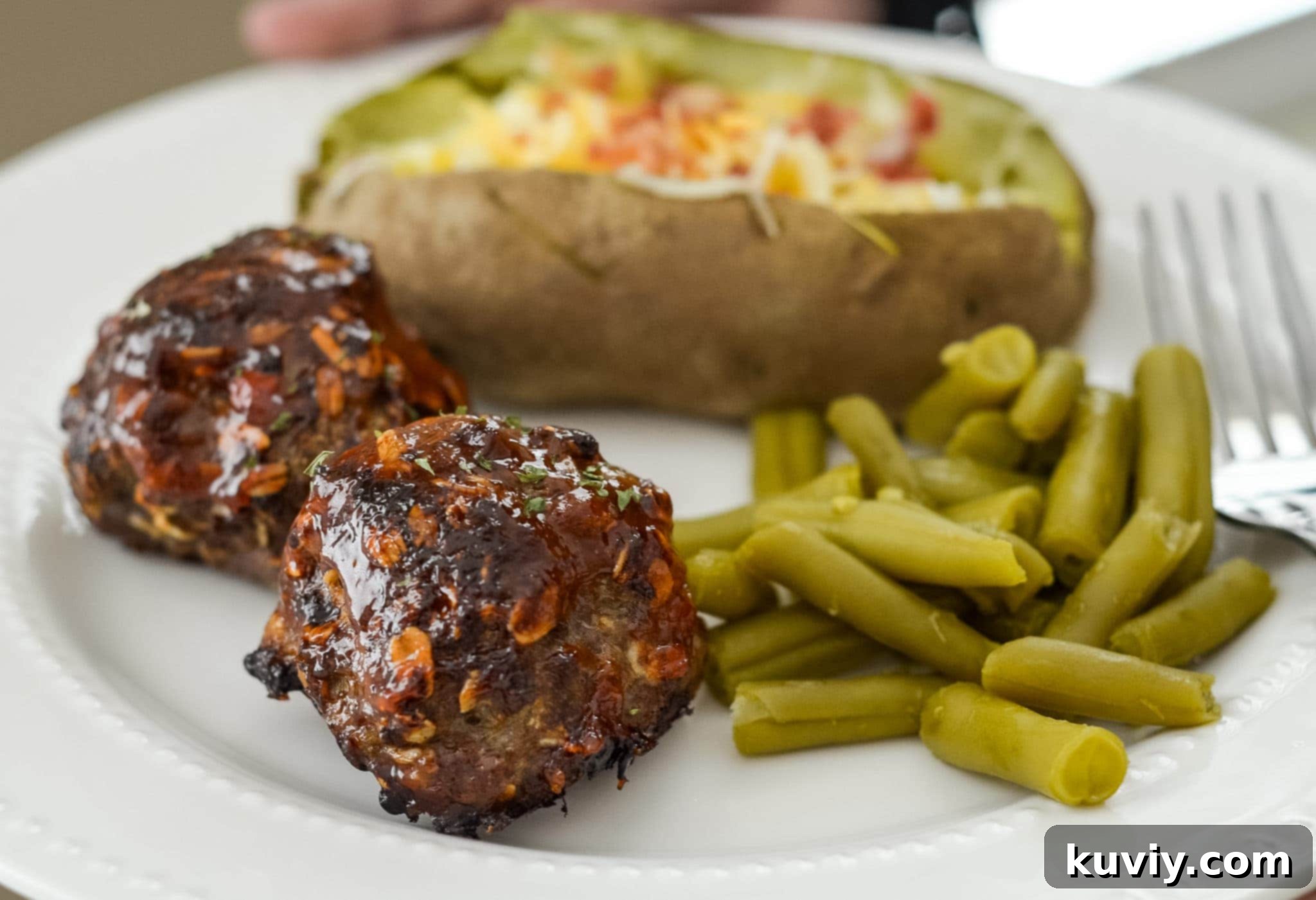 Air Fryer Meatballs in the air fryer basket