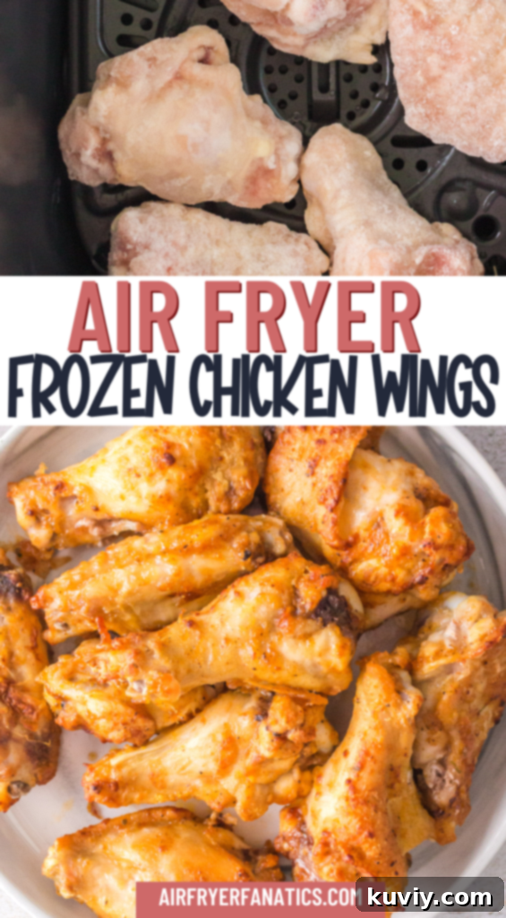 frozen chicken wings in the air fryer