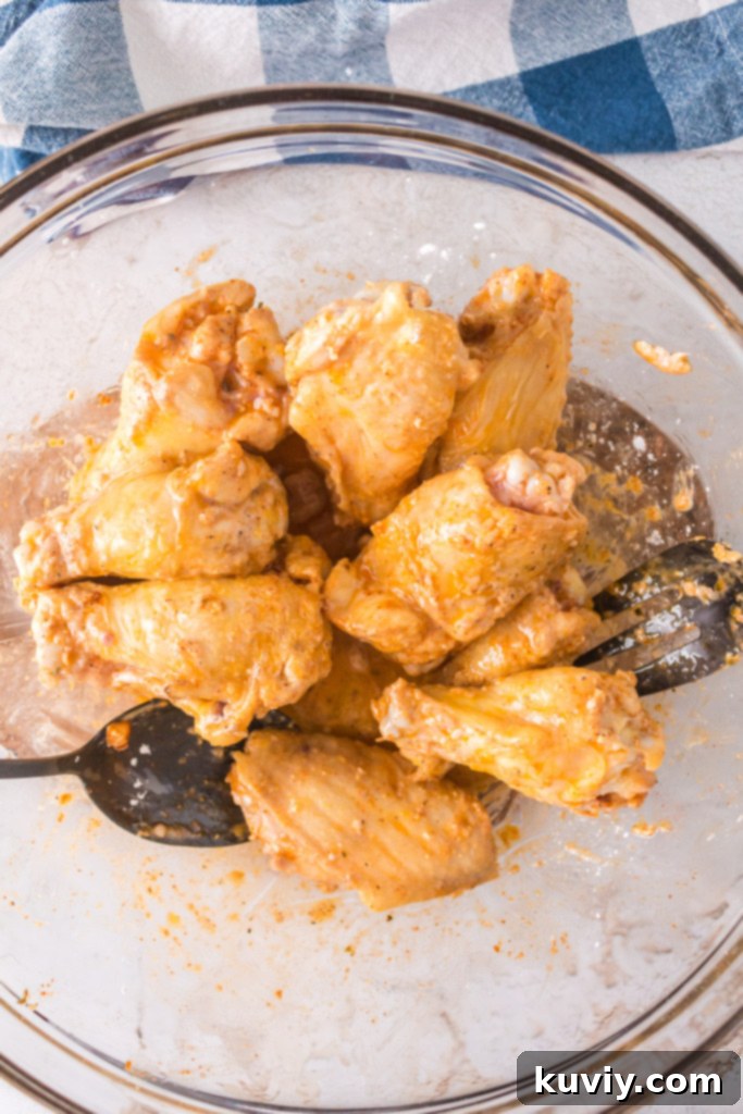 frozen chicken wings in the air fryer