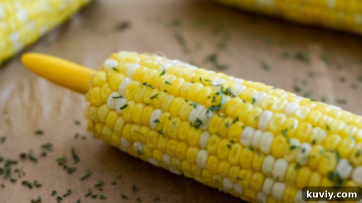 Crunchy, sweet Air Fryer Corn on the Cob recipe