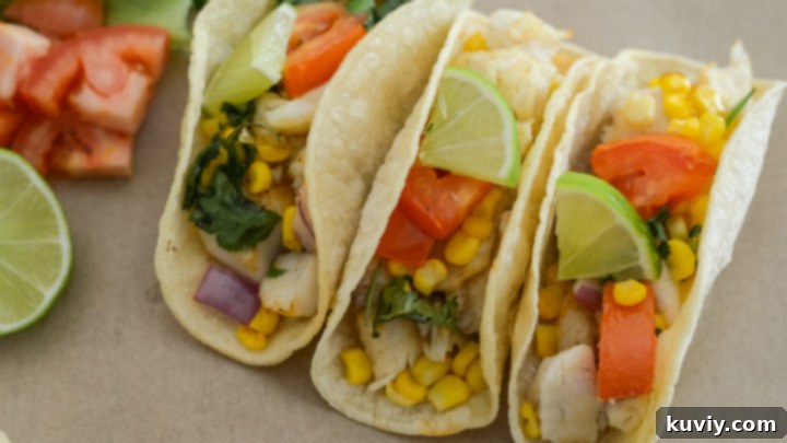 Delicious gluten-free air fryer fish tacos