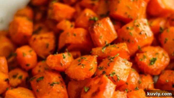 Sweet and tender Air Fryer Carrots, seasoned and ready in minutes.