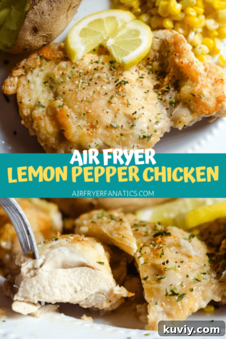 Air Fryer Lemon Pepper Fried Chicken – serving suggestion