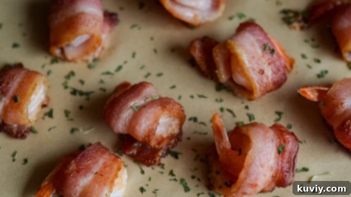 Air Fryer Bacon Wrapped Shrimp
