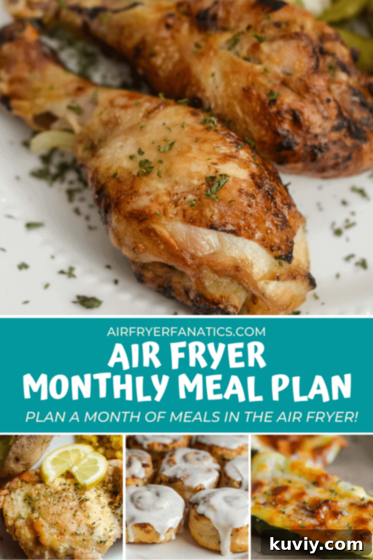 Air Fryer Meal Plan Graphic