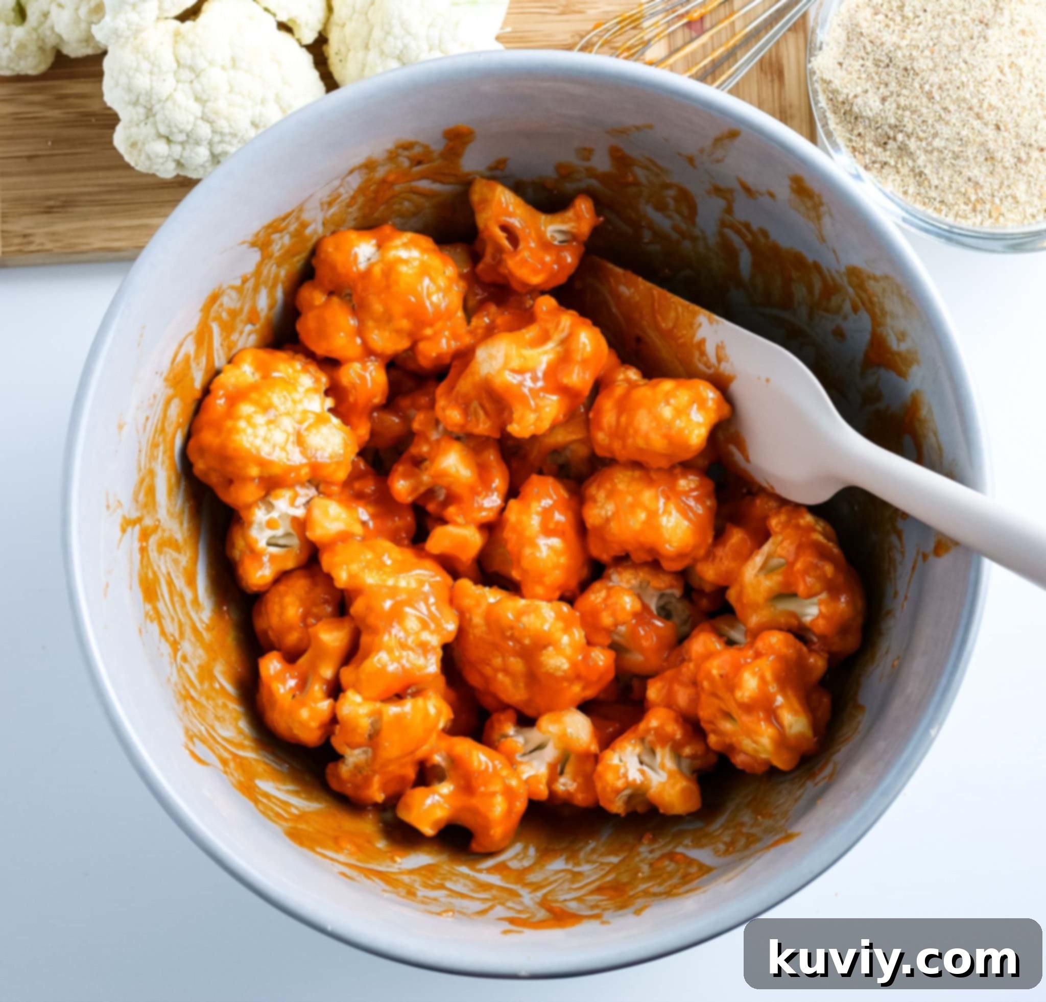Ingredients for Air Fryer Buffalo Cauliflower Wings