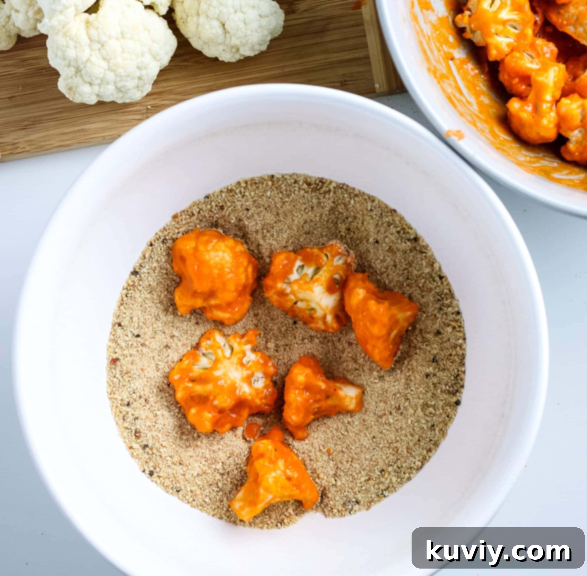 Homemade Buffalo Sauce being mixed