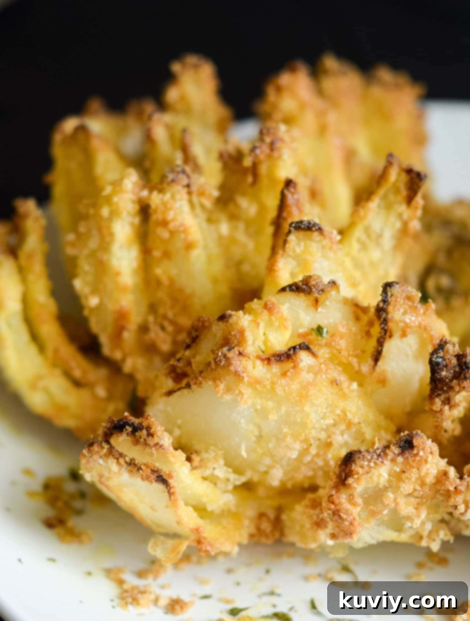 Air Fried Blooming Onion (Gluten-Free) with dipping sauce