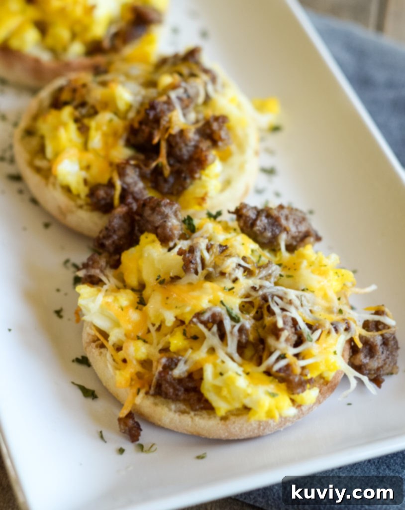 Air Fryer Breakfast Pizzas