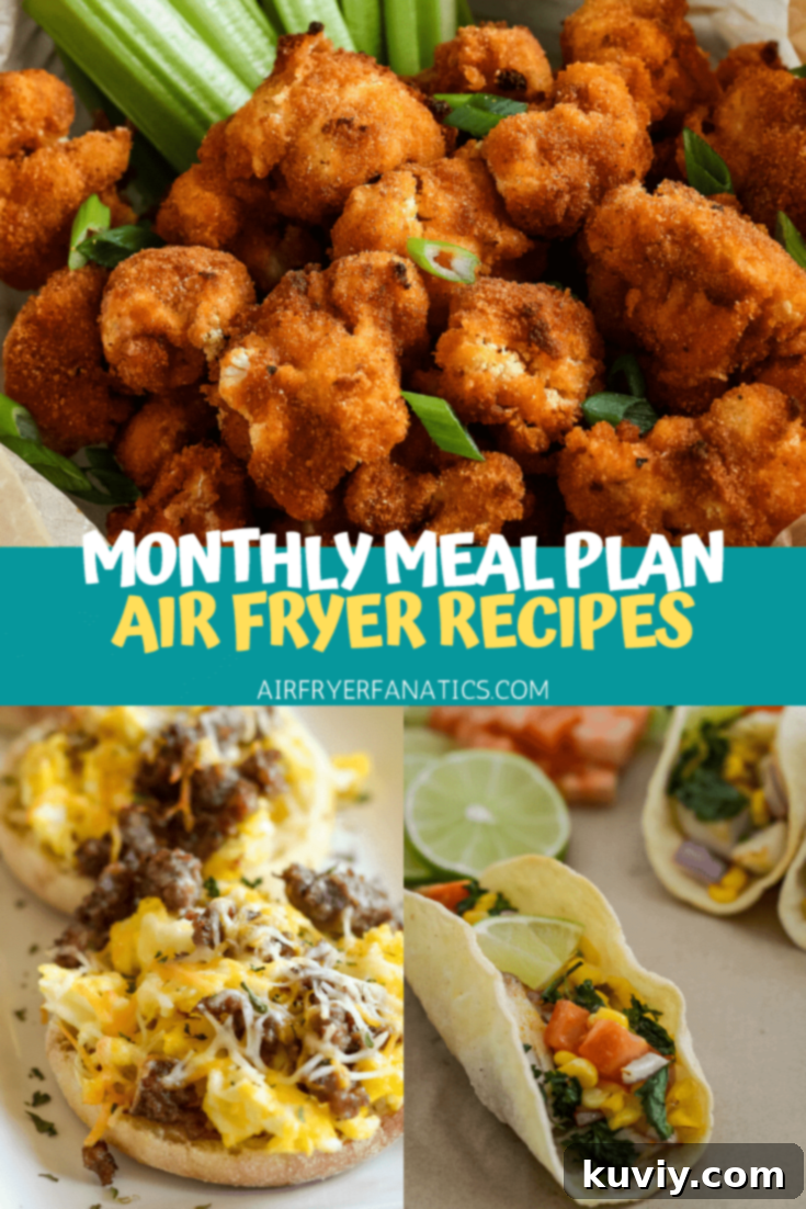 Printable Air Fryer Menu Plan