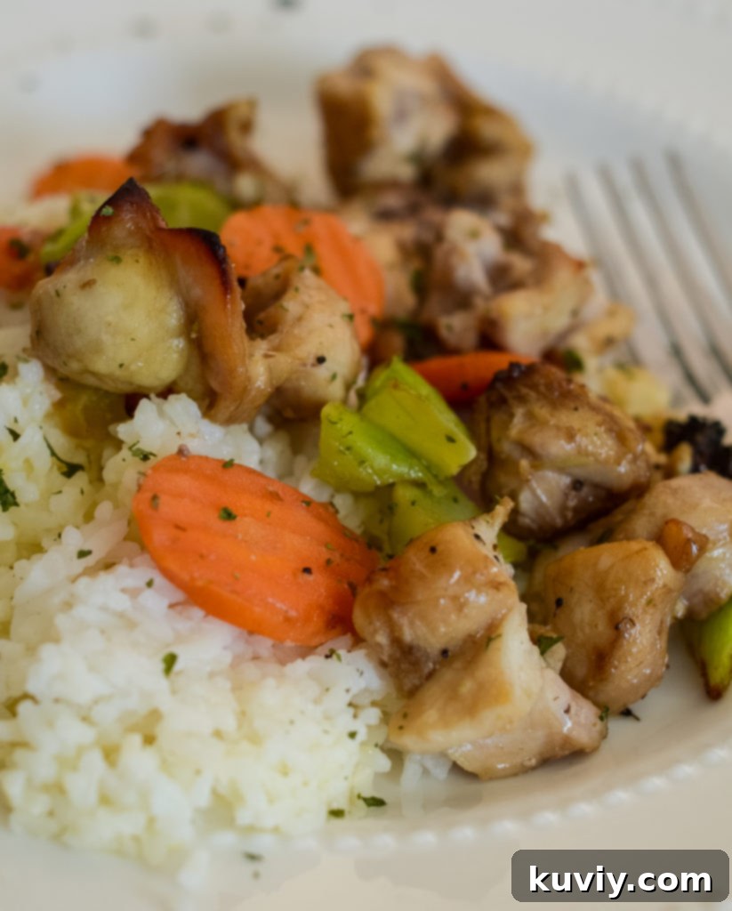 air fryer glazed chicken and vegetables