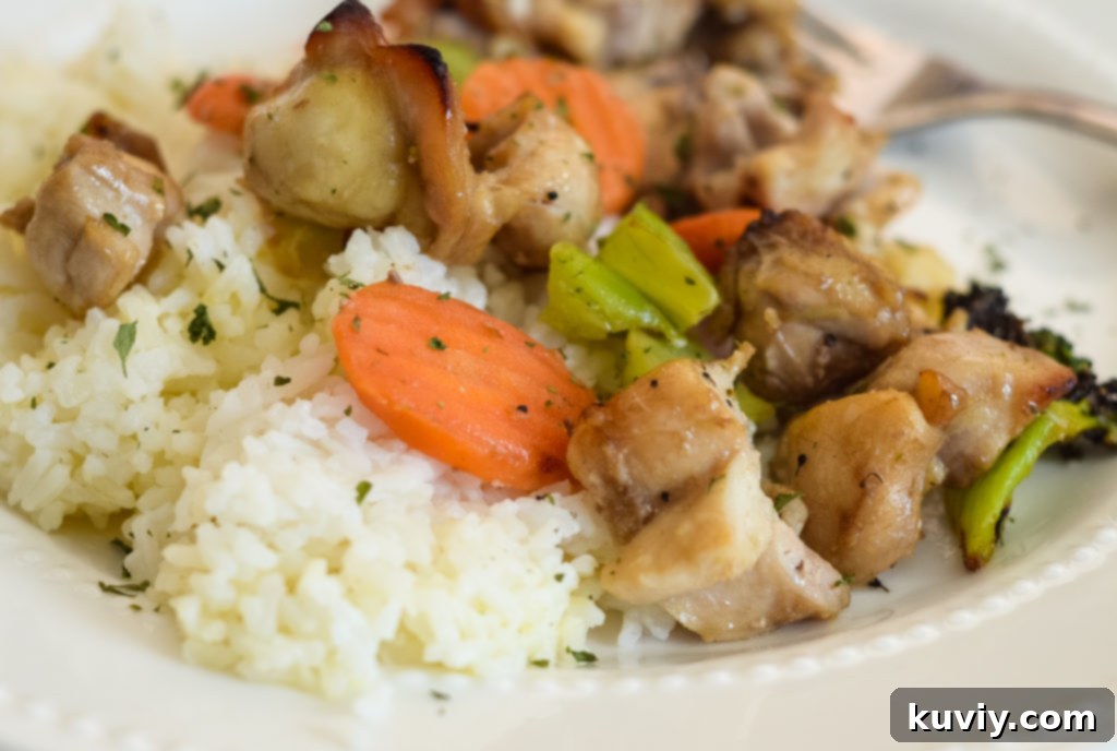 air fryer glazed chicken and vegetables