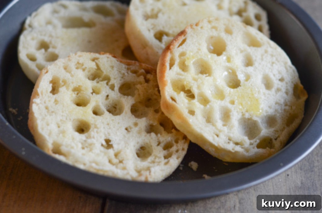 Crispy Air Fryer Breakfast Muffin Pizzas 3 english muffins